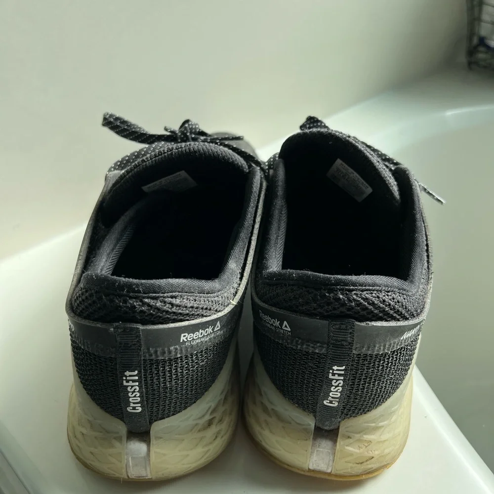 Men's sz 11 M Reebok Nano TEAMWORK Black Shoes Sneakers Crossfit Weight Lifting - Picture 3 of 6